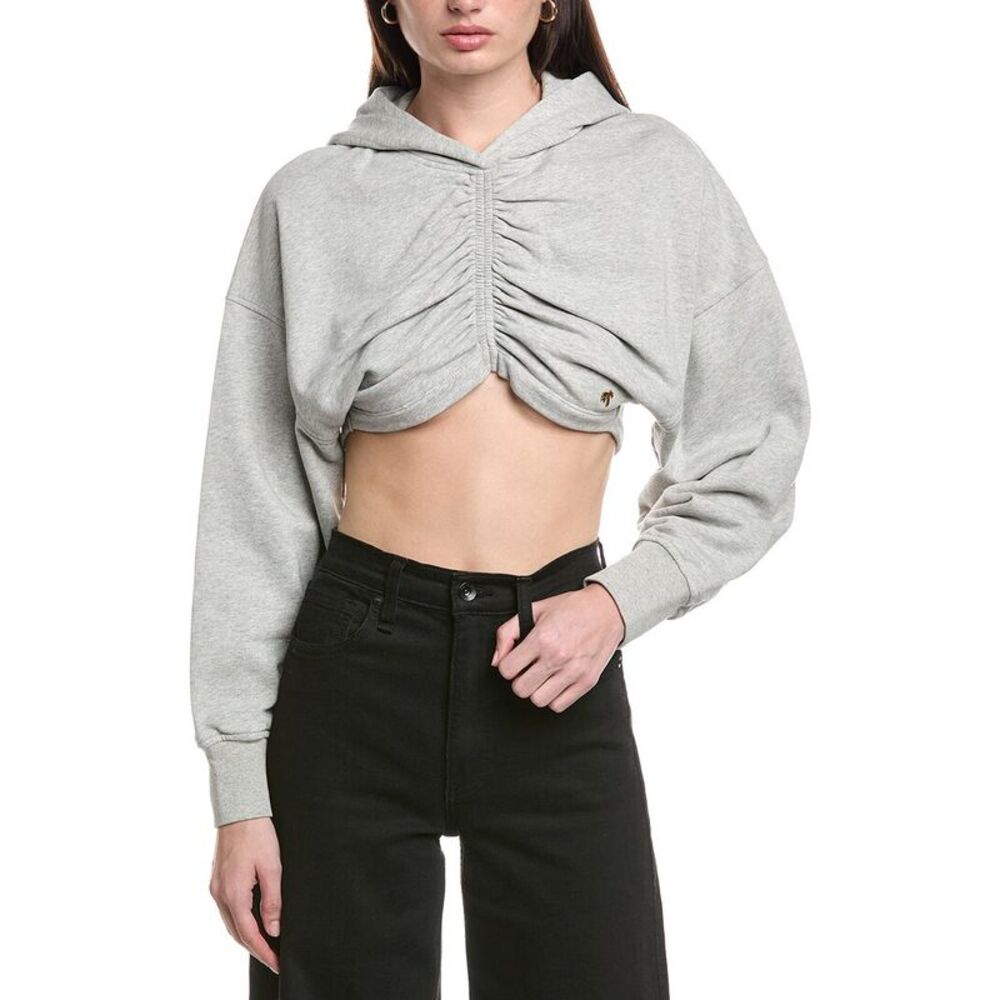 Palm Angels Womens  Hooded Sweatshirt, Gray
